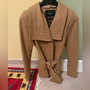 Babaton Women's Camel Trench Coat.